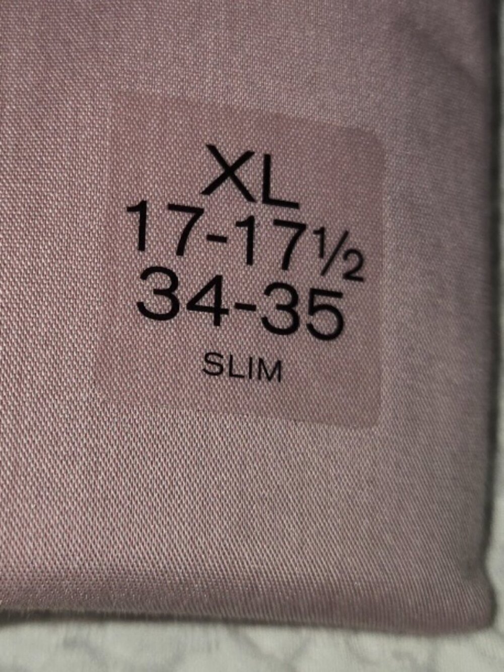 NWT J. Ferrar Ultra Comfort Rose Pink Slim Fit Dress Shirt XL 17-17½ 34/35 - Picture 4 of 5